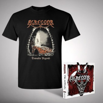 Agressor - The Arrival [bundle] - 2CD DIGIPAK + T-shirt bundle (Men)