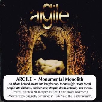 Argile - Monumental Monolith - CD SUPER JEWEL