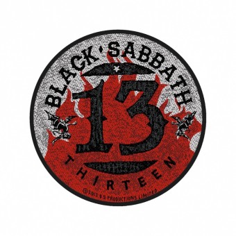 Black Sabbath - 13 / Flames Circular - Patch