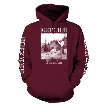 Burzum - Filosofem 2 (maroon) - Hooded Sweat Shirt (Men)