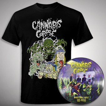 Cannabis Corpse - Beneath Grow Lights Thou Shalt Rise [bundle] - LP picture + T-shirt bundle (Men)