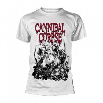 Cannibal Corpse - Pile Of Skulls (white) - T-shirt (Men)