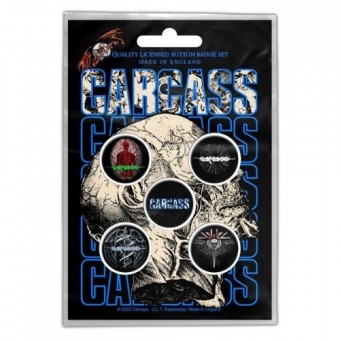 Carcass - Necro Head - BUTTON BADGE SET