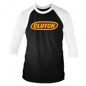 Clutch - Classic Logo (black/whte) - Baseball Shirt 3/4 Sleeve (Men)