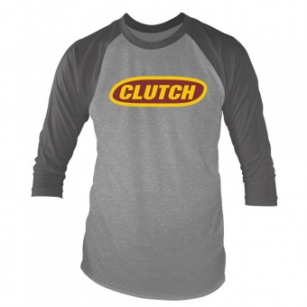 Clutch - Classic Logo (grey Marl/charcoal) - Baseball Shirt 3/4 Sleeve (Men)