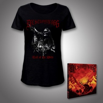 Deströyer 666 - Call Of The Wild - CD DIGIPAK + T-shirt bundle (Women)