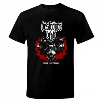 Deströyer 666 - Wolves and Flames - T-shirt (Men)