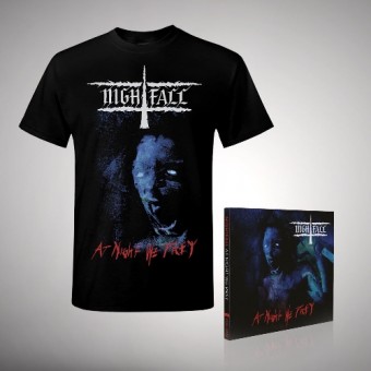 Nightfall - At Night We Prey - CD DIGIPAK + T-shirt bundle (Men)