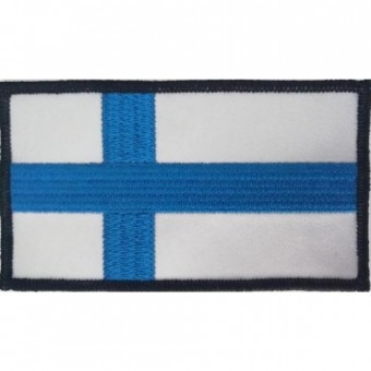 Finnish Flag - EMBROIDERED PATCH