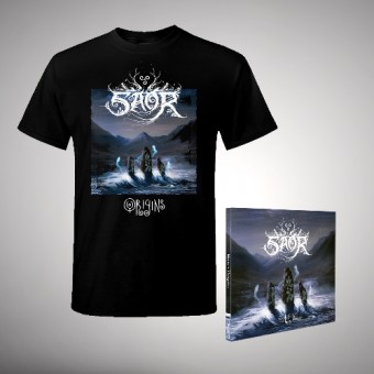 Saor - Origins [bundle] - CD DIGIPAK + T-shirt bundle (Men)