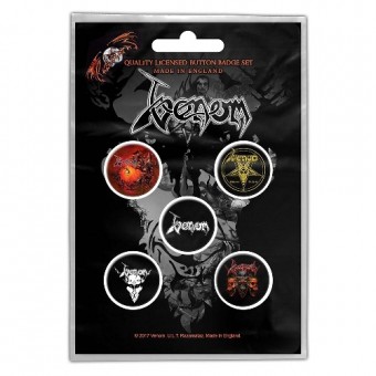 Venom - Black Metal - BUTTON BADGE SET
