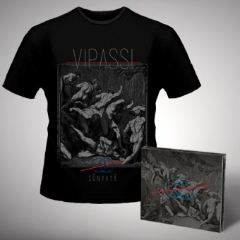 Vipassi - Sunyata - CD DIGIPAK + T-shirt bundle (Men)