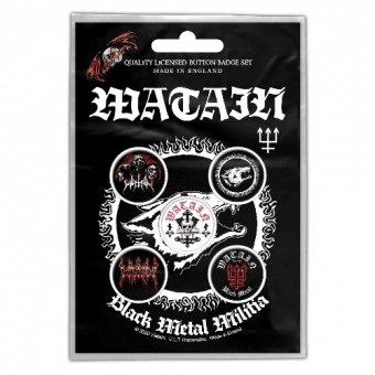 Watain - Black Metal Militia - BUTTON BADGE SET