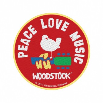 Woodstock - Peace Love Music - Patch