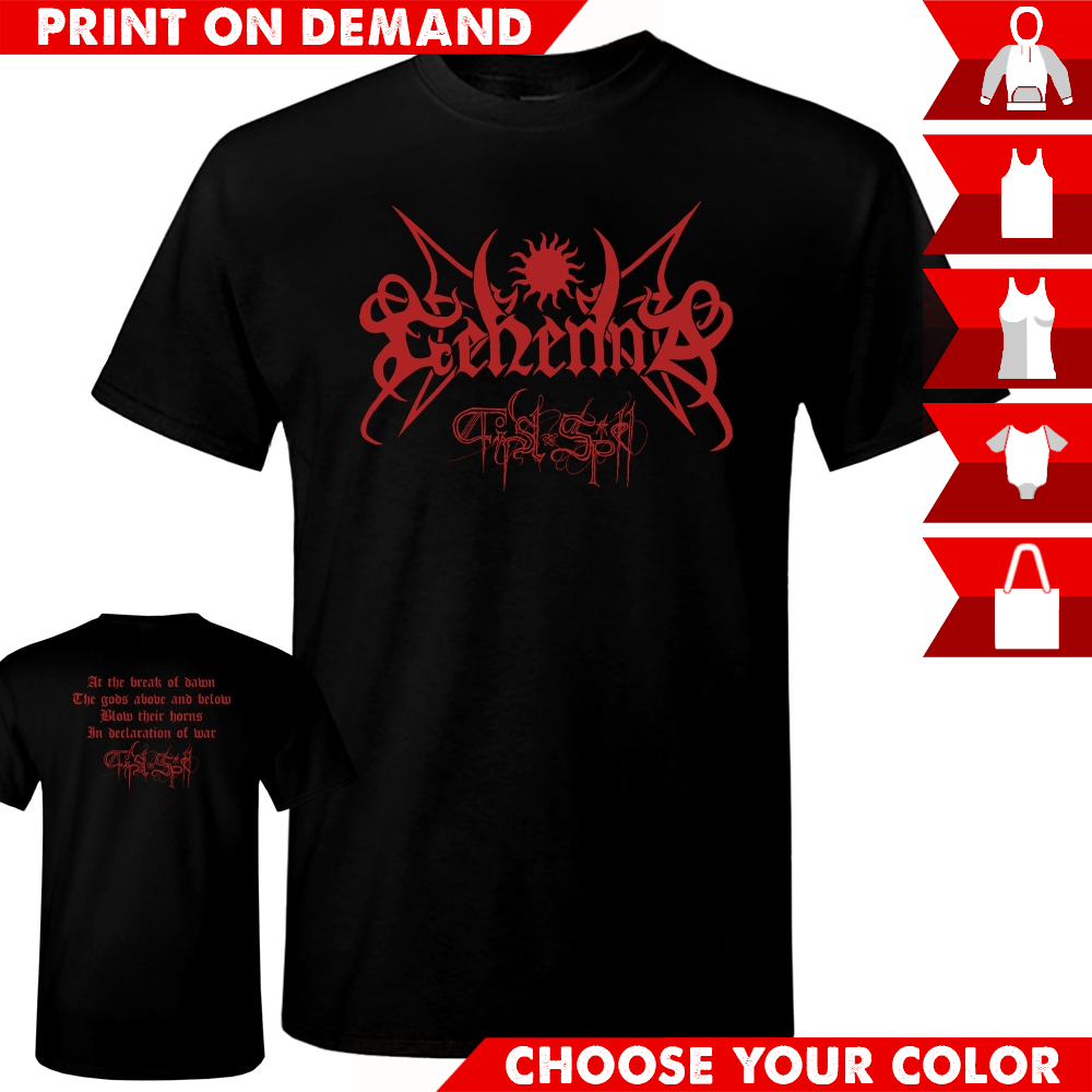 Gehenna | First Spell Red Logo - Print on demand - Black Metal | Season ...