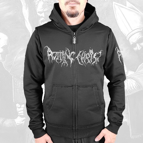 'Hellenic Resistance' sizes S, M, L, XXL ROTTING CHRIST official zip hoodie 