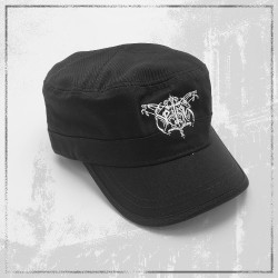 Maux de gorge Black Cap Crochet Et Boucle De Fermeture Hat Punk Grindcore 
