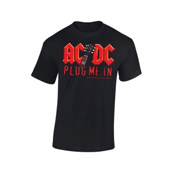 AC/DC - Plug Me In With Angus Young - T-shirt (Homme)