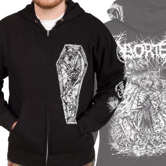 Aborted - Coffin - Hooded Sweat Shirt Zip (Homme)