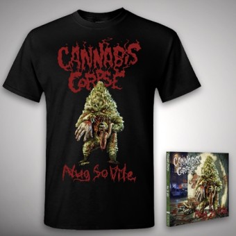 Cannabis Corpse - Nug So Vile - CD DIGIPAK + T-shirt bundle (Homme)