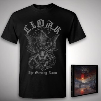 Cloak - The Burning Dawn - CD DIGIPAK + T-shirt bundle (Homme)