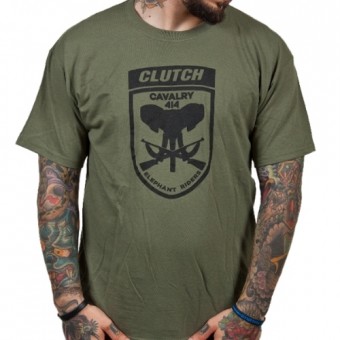 Clutch - Elephant Riders (Olive) - T-shirt (Homme)