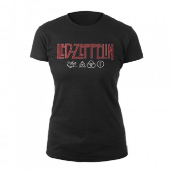 Led Zeppelin - Logo & Symbols - T-shirt (Femme)
