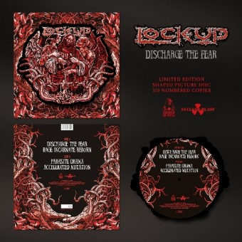 Lock Up - Discharge The Fear - SHAPED VINYL