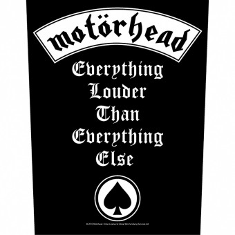 Motorhead - Everything Louder - BACKPATCH