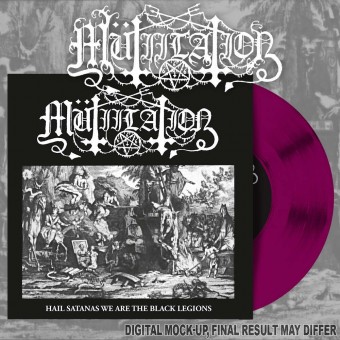 Mutiilation - Hail Satanas We Are The Black Legions - 7" vinyl coloured