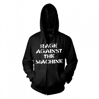 Rage Against The Machine - Large Fist - Hooded Sweat Shirt Zip (Homme)