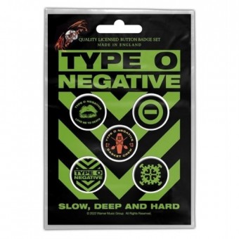 Type O Negative - Slow, Deep and Hard - BUTTON BADGE SET