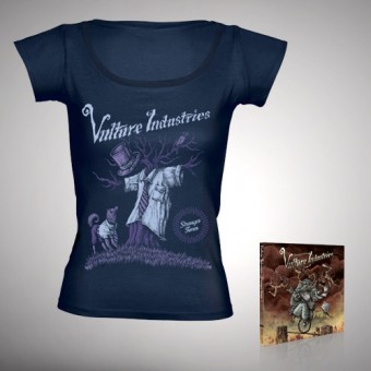 Vulture Industries - Stranger Times - CD DIGIPAK + T-shirt bundle (Femme)