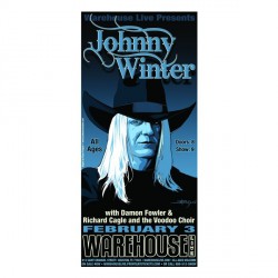 Johnny Winter - Houston - Giclée