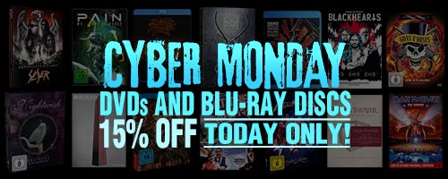15% discount on metal DVDs and Blu-rays discs!