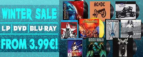 Winter sale on metal vinyl, DVD and Blu-ray!
